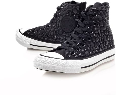 shoes hitop converse rhinestone trainer ct
