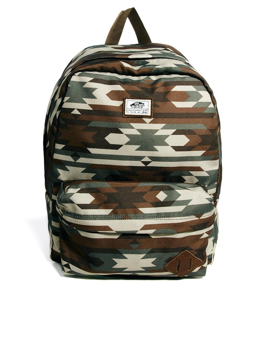 Vans Old Skool Backpack with Native Camo Print in Green (Nativecamo) Lyst