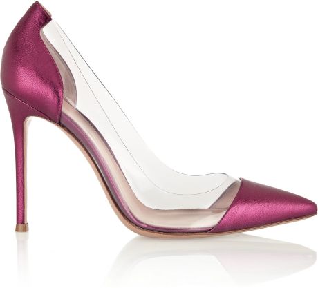 pink metallic pumps