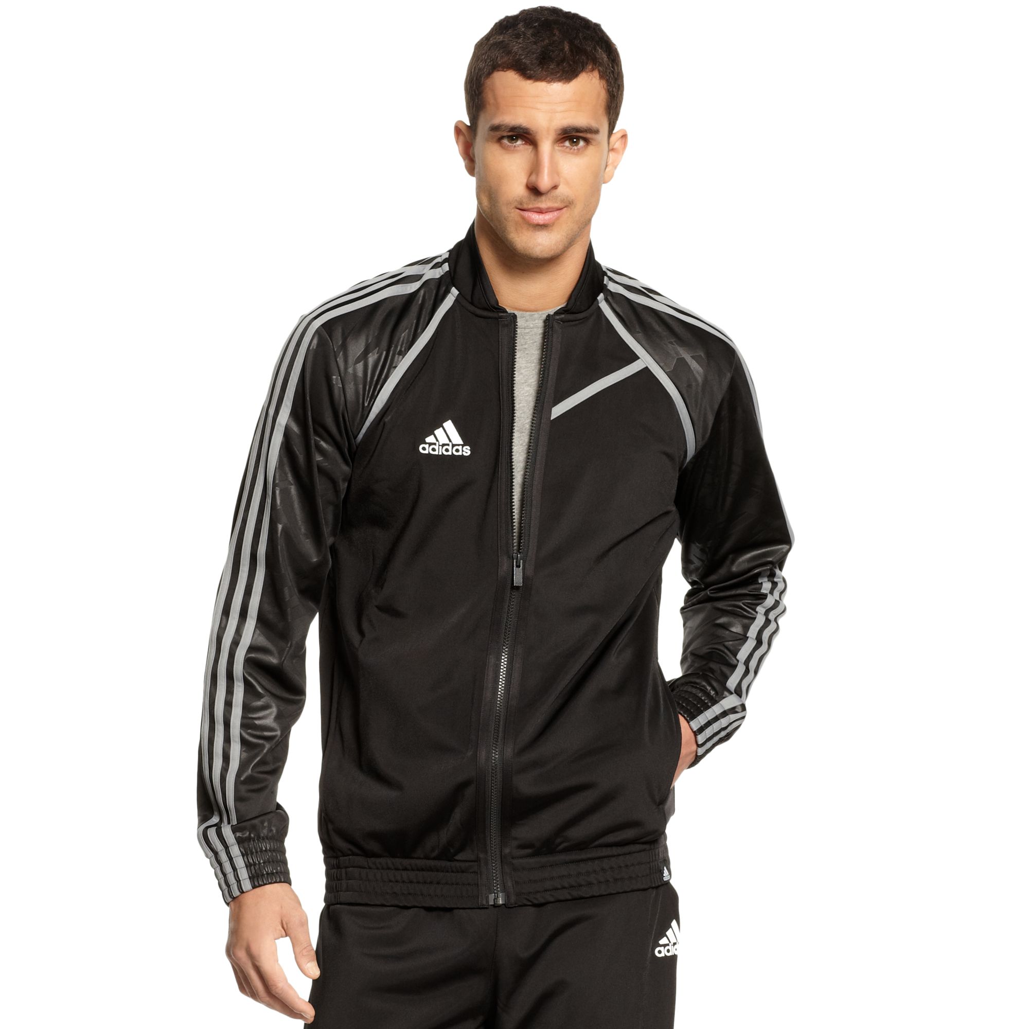 Adidas 3d Camo Basketball Jacket in Black for Men Lyst