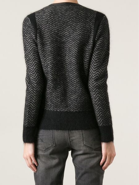 Dkny Knitted Biker Jacket in Black Lyst