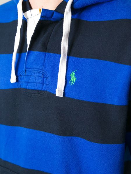 Striped Hoodie - Charcoal
