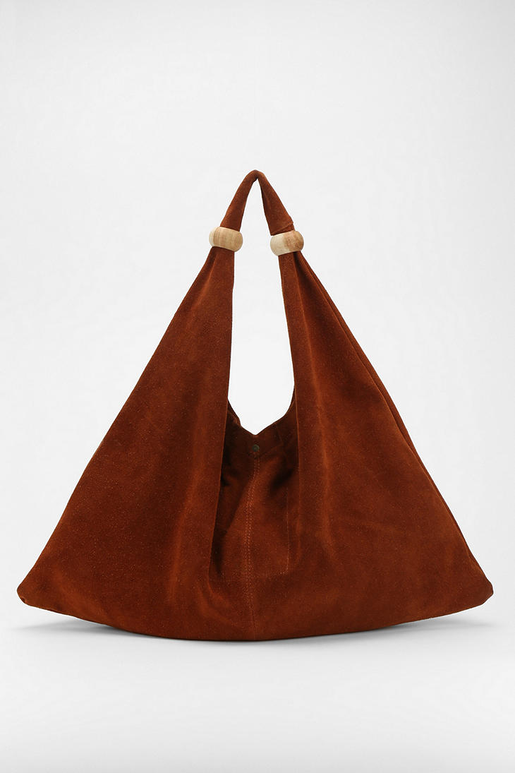 Urban Outfitters Alternative Talisman Suede Hobo Bag in Brown | Lyst
