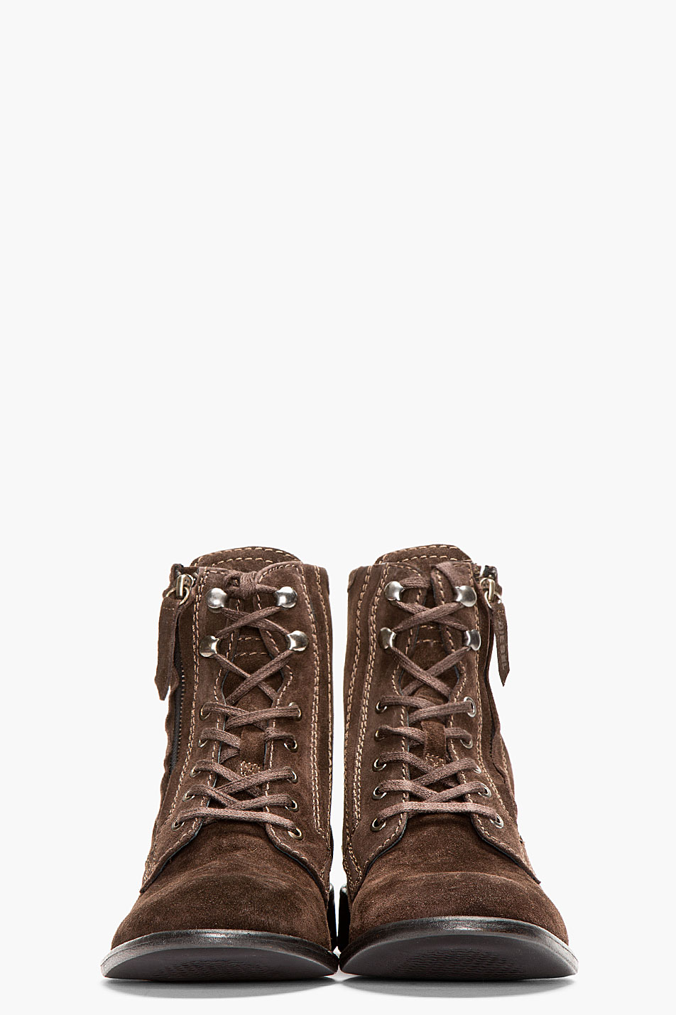 diesel boots brown