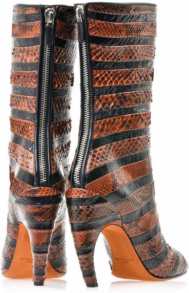 givenchy snake print boots