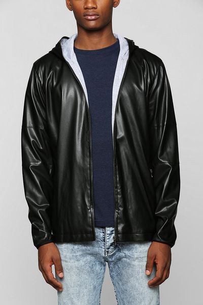 Urban Outfitters Leather Jacket in Black for Men | Lyst