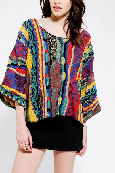 Urban Outfitters Urban Renewal Kimono Sleeve Sweater in Multicolor ...