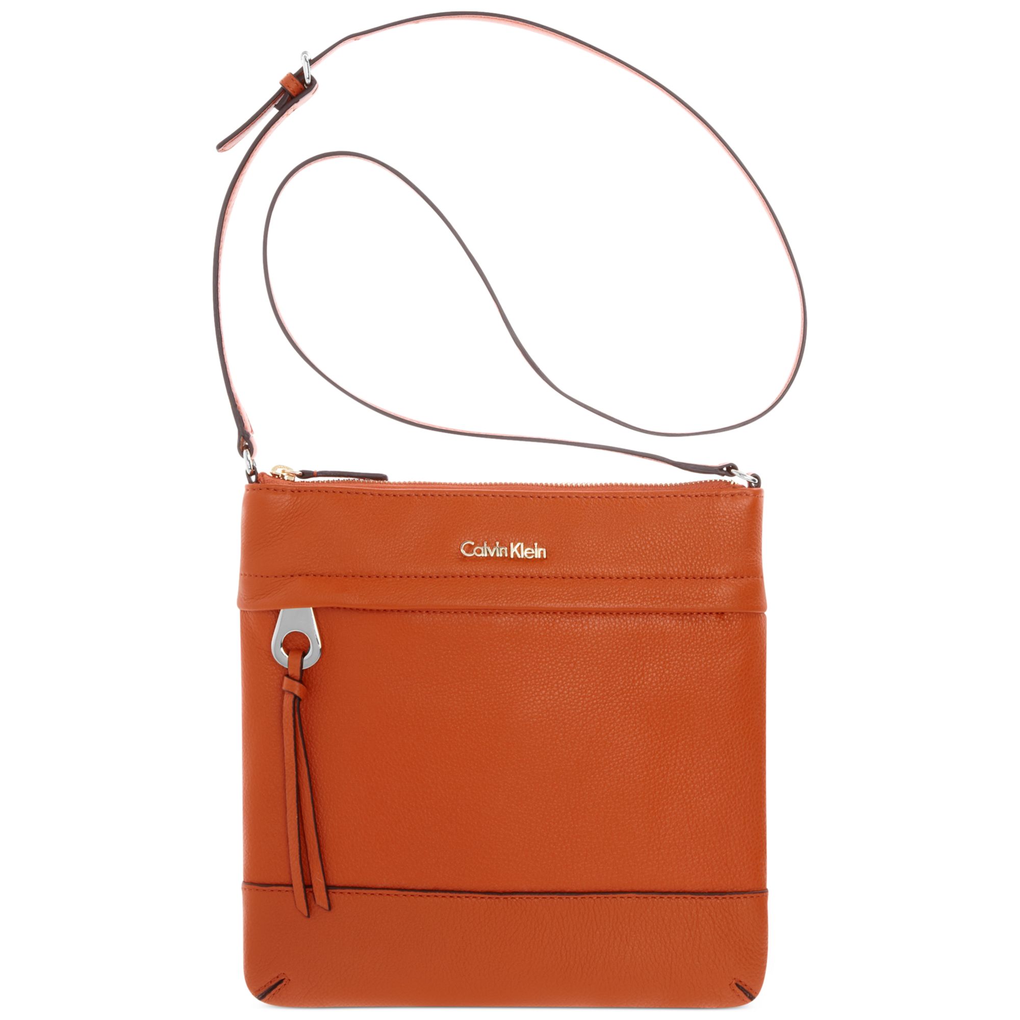 calvin klein orange purse
