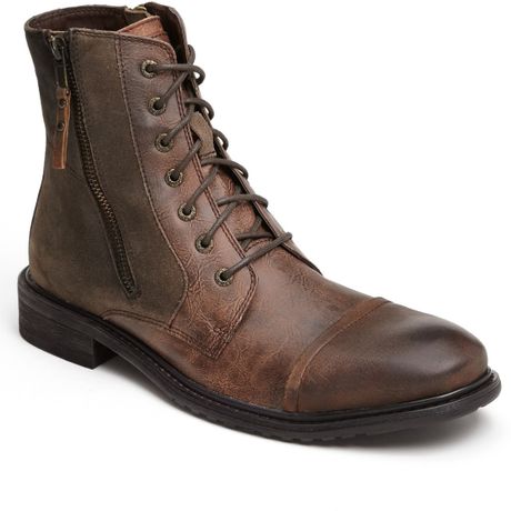kenneth cole reaction hit boot kenneth cole reaction hit cap toe boot in brown for kenneth cole reaction hit boot kenneth cole reaction hit cap toe boot in brown for
