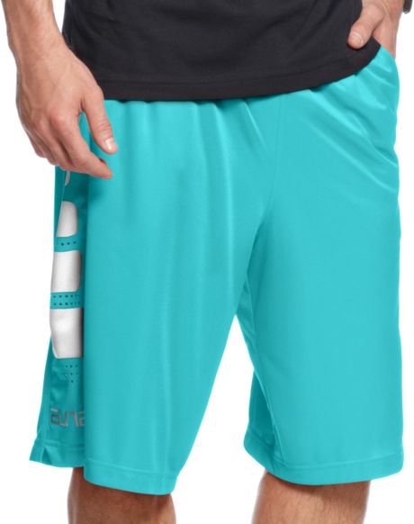 pink and blue nike elite shorts