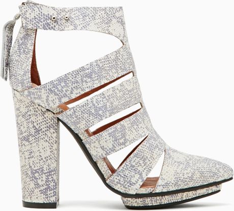 jeffrey campbell booties snakeskin