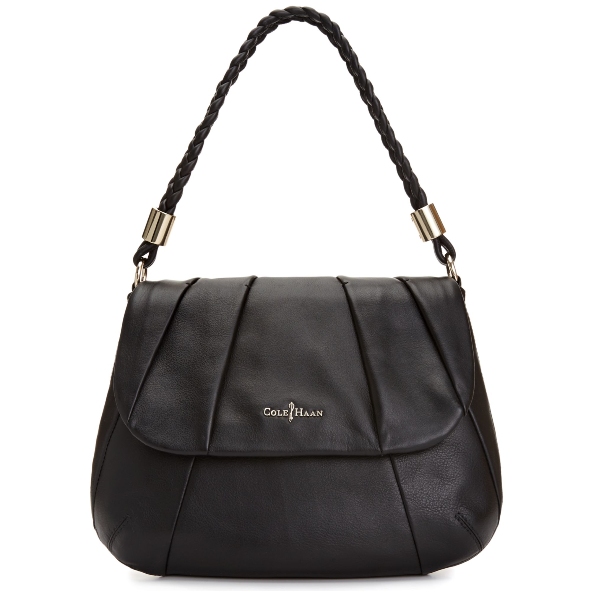 cole haan black leather shoulder bag