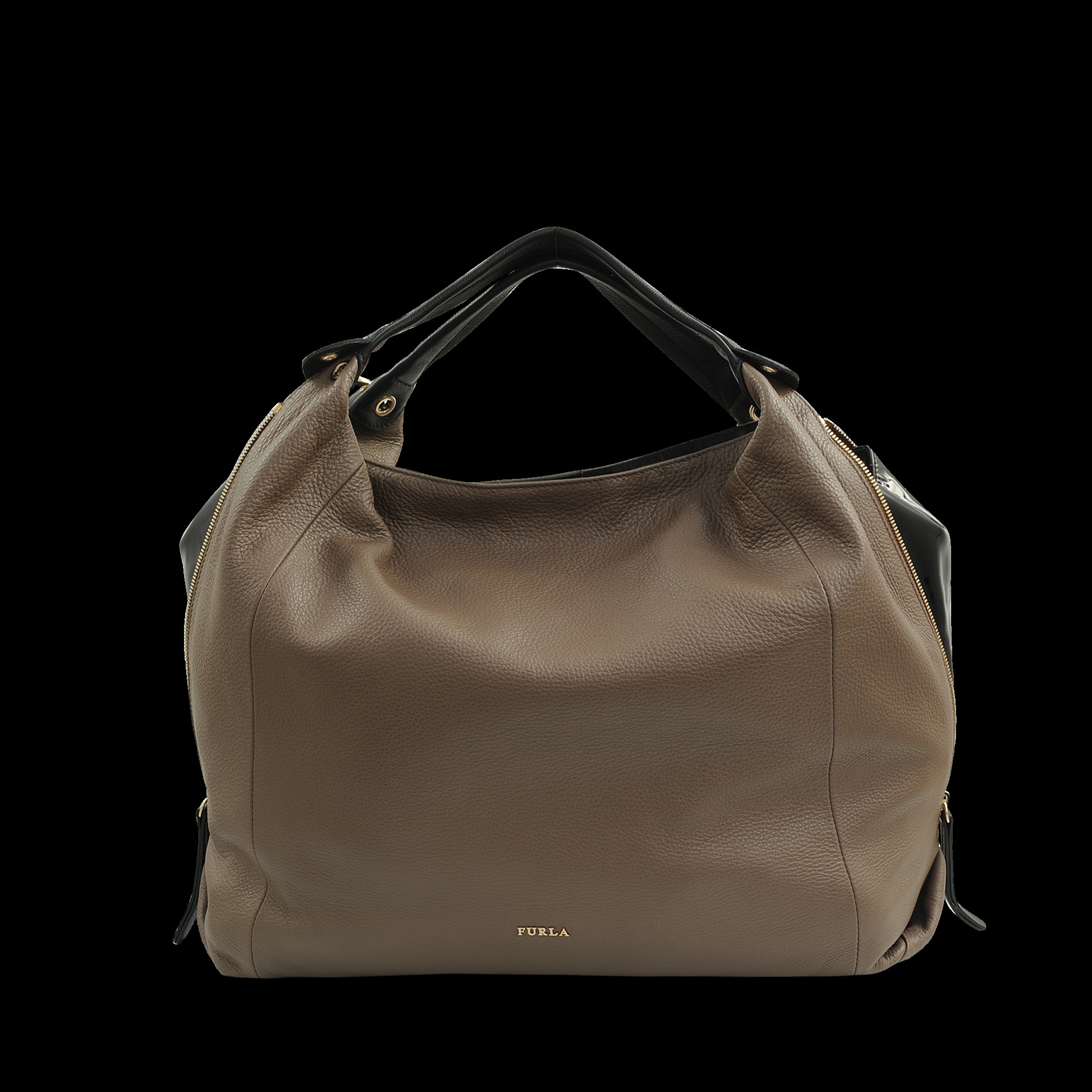 Furla Elizabeth L Hobo Bag in Gray (taupe) Lyst