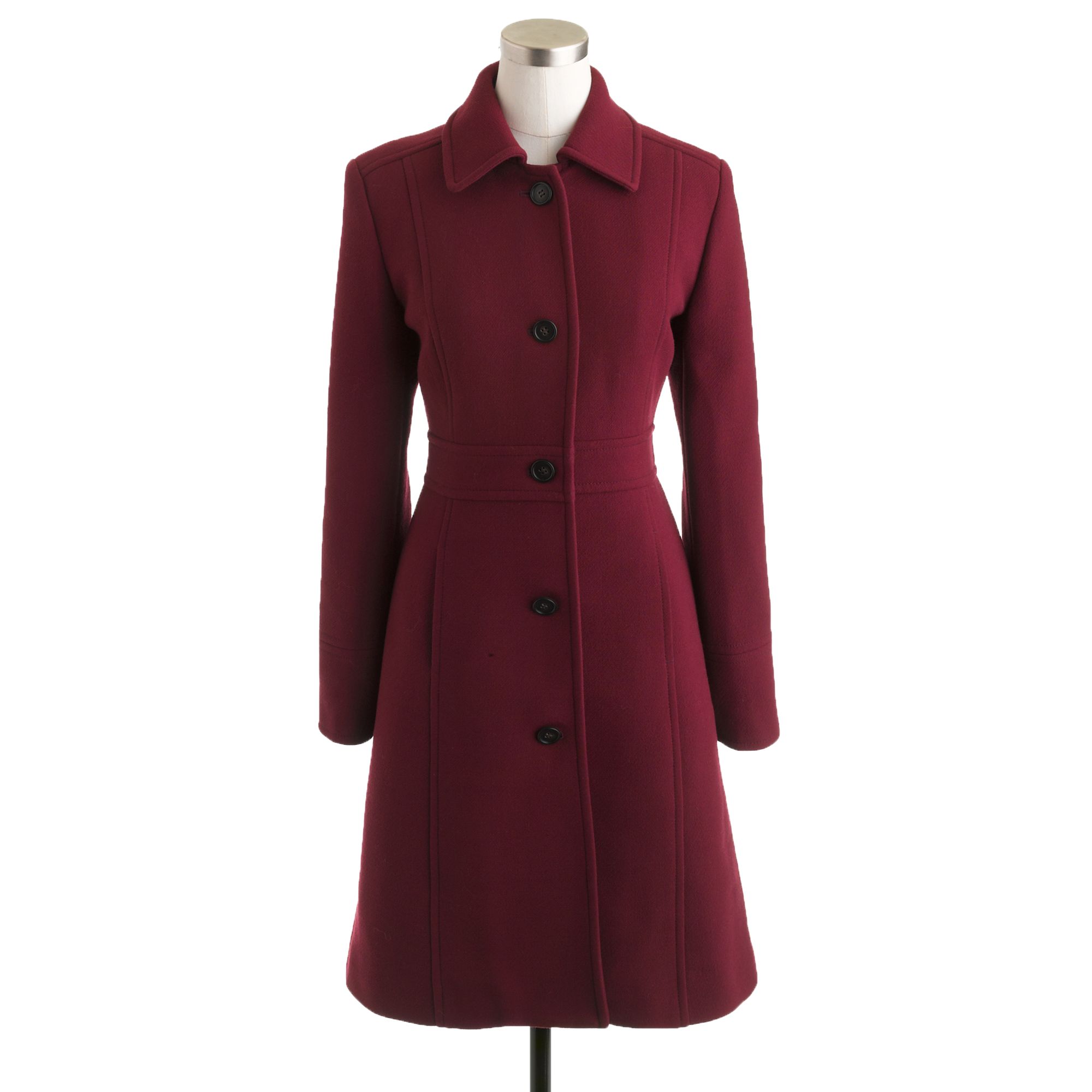 J.crew Petite Doublecloth Lady Day Coat with Thinsulate in Red (pinot