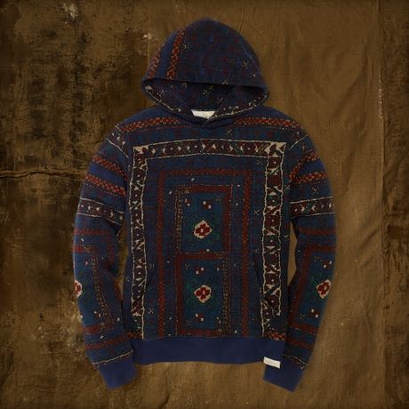 Denim & Supply Ralph Lauren Suzani Fleece Hoodie in Blue for Men