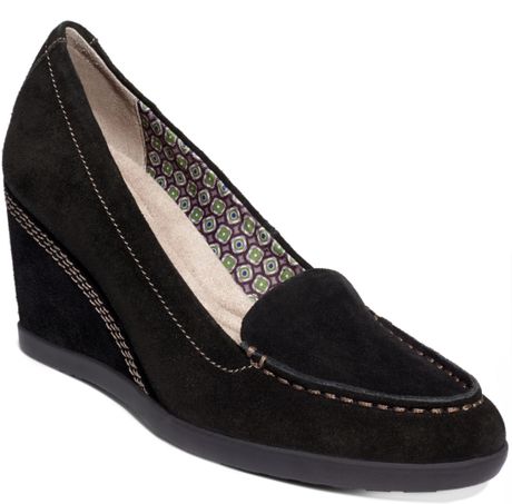 Naturalizer Paisley Wedges in Black | Lyst