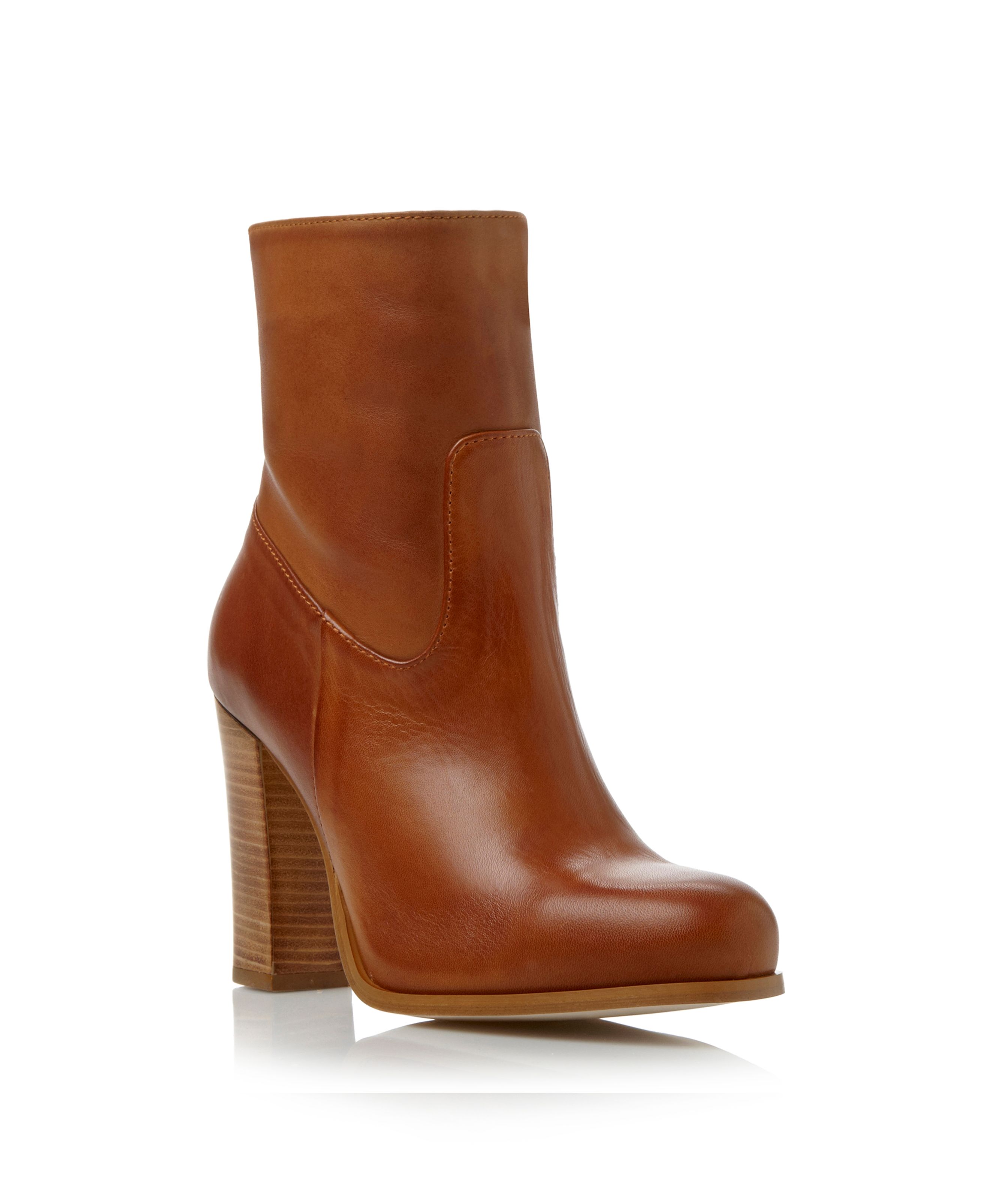 block high heel boots