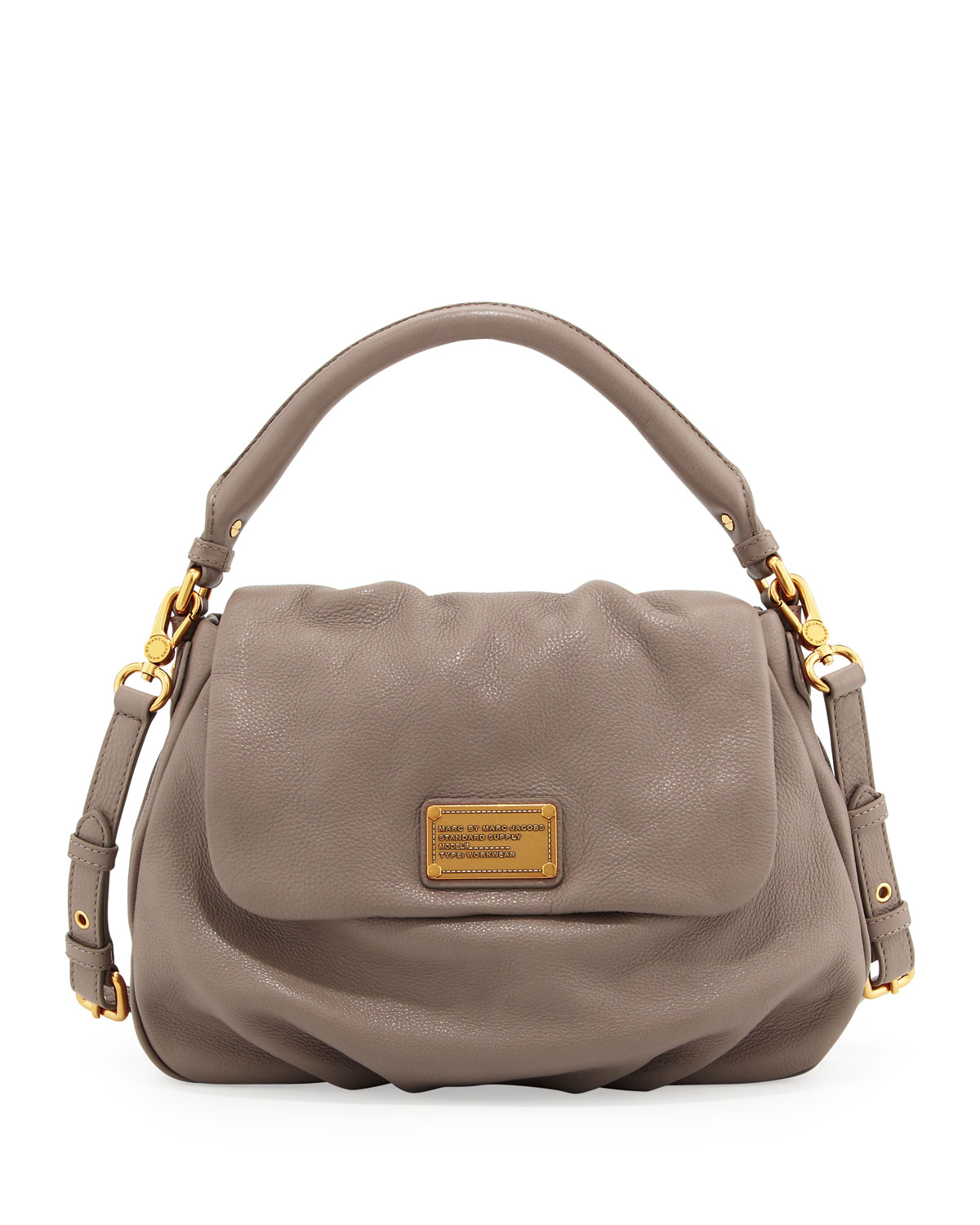 Marc By Marc Jacobs Classic Q Lil Ukita Satchel Bag Taupe in Brown (TAUPE) | Lyst