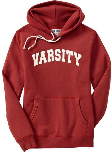 Old Navy Teamstyle Graphic Pullover Hoodies in Red for Men (Red ...