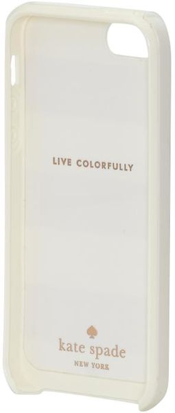 Kate Spade Glitter Jubilee Stripe Iphone Case in Gold (Rose goldcream ...