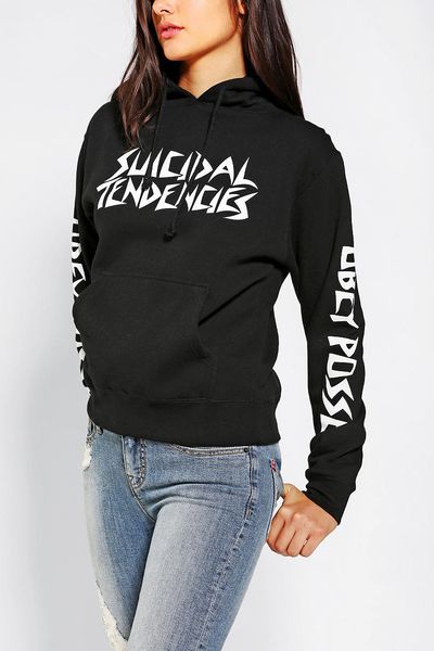 Urban Outfitters Obey X Suicidal Tendencies Pullover Hoodie Sweatshirt ...
