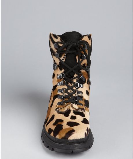 Hiking Boots Prada Camouflage Print Combat Boots Men's Strike Boot