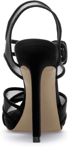 zara black heel sandals