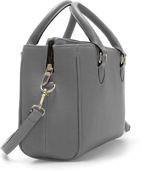 Zara Mini Office City Bag in Gray (Grey) - Lyst