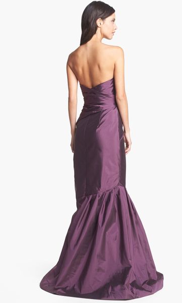 monique lhuillier purple gown