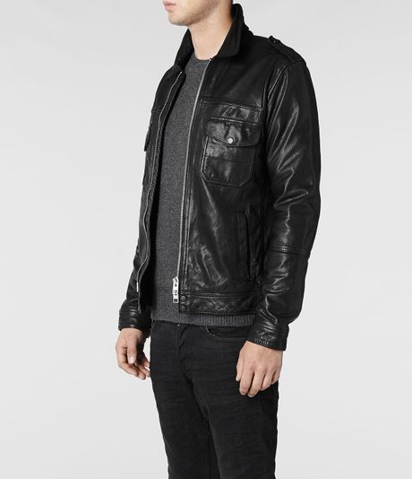 steine leather biker jacket black leather biker jacket by allsaints