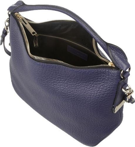 Burberry Textured Leather Shoulder Bag in Blue Burberry Textured Leather Shoulder Bag in Blue
