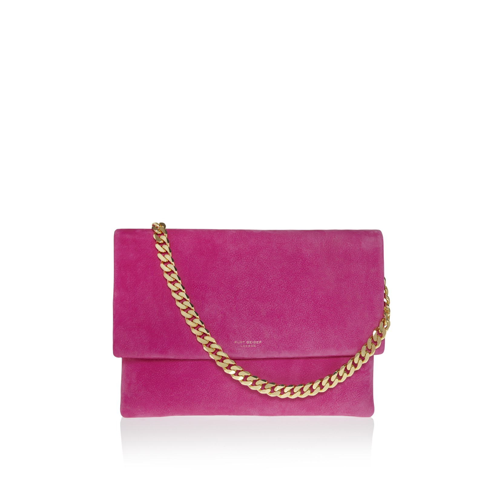 Kurt Geiger Octane Fold Over Bag in Pink Lyst