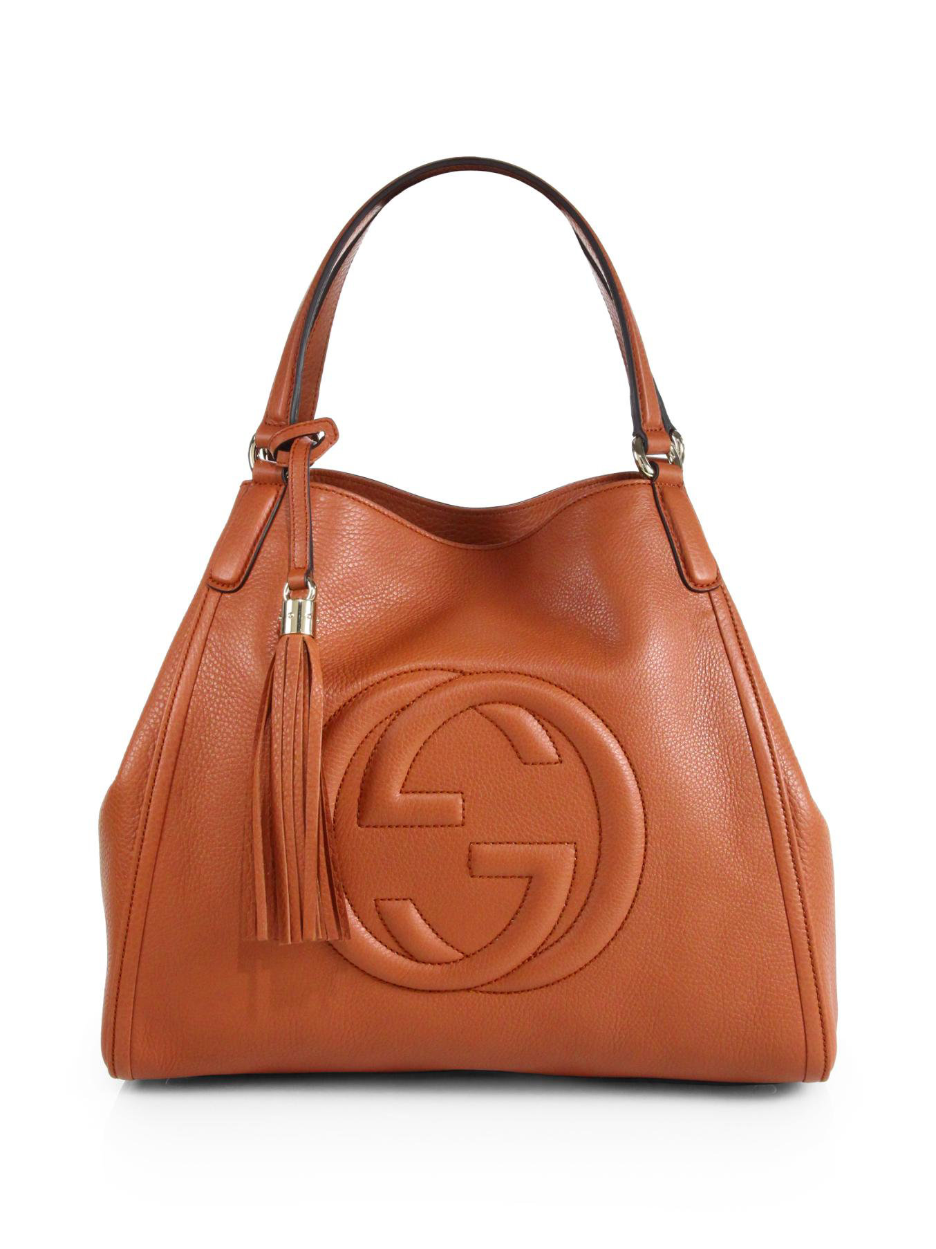 Gucci Soho Leather Shoulder Bag in (MOCHA) | Lyst