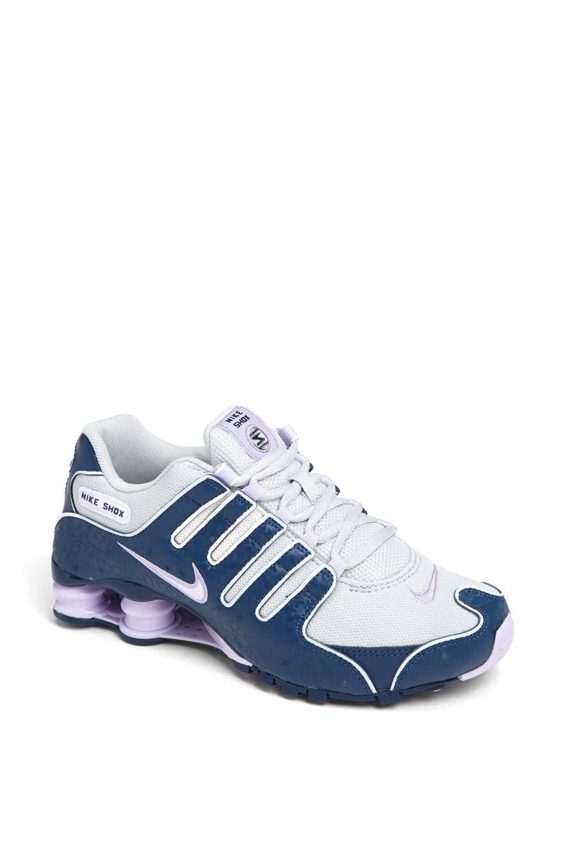 nike shox grey and blue