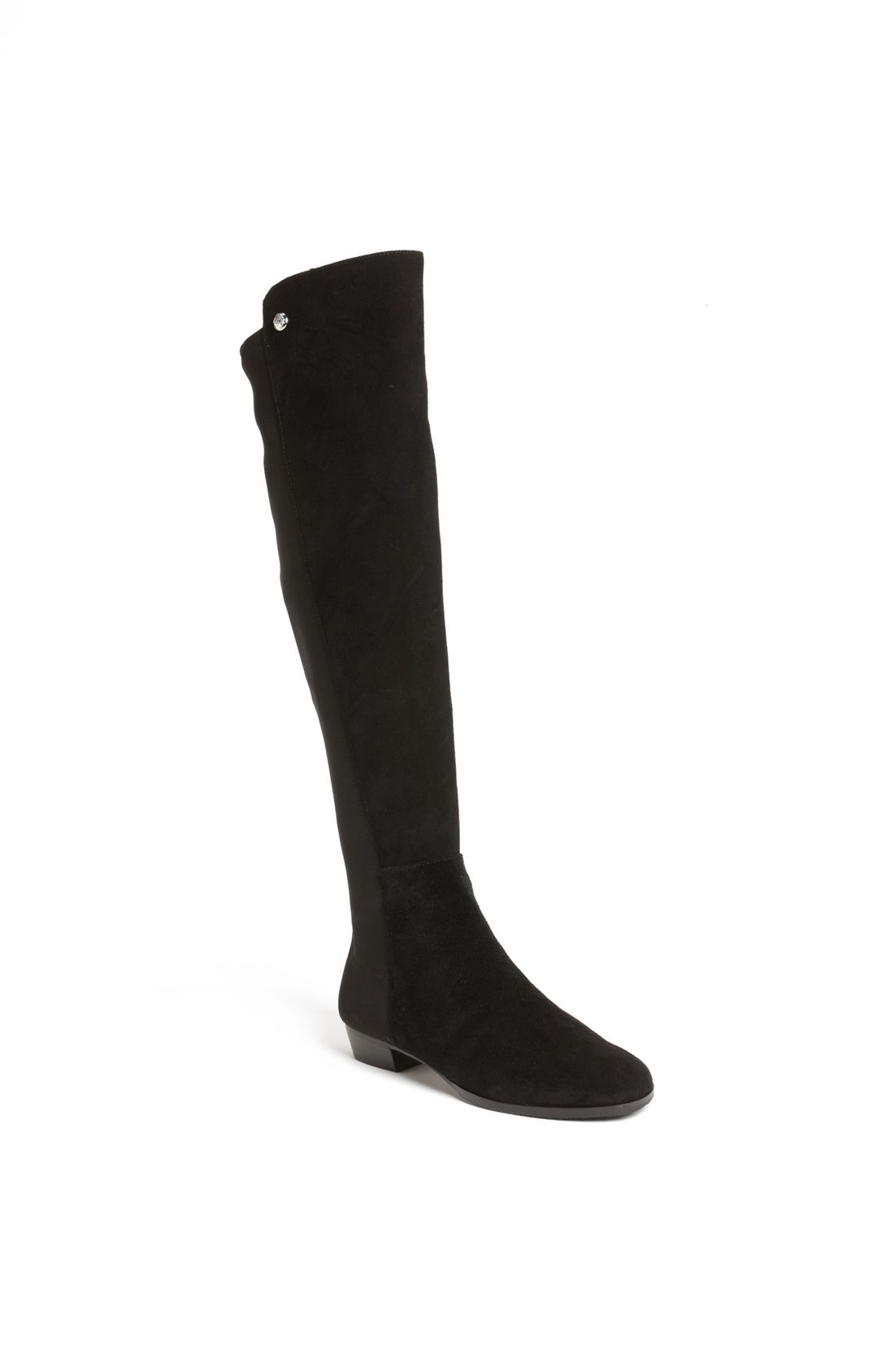 vince camuto black suede over the knee boots