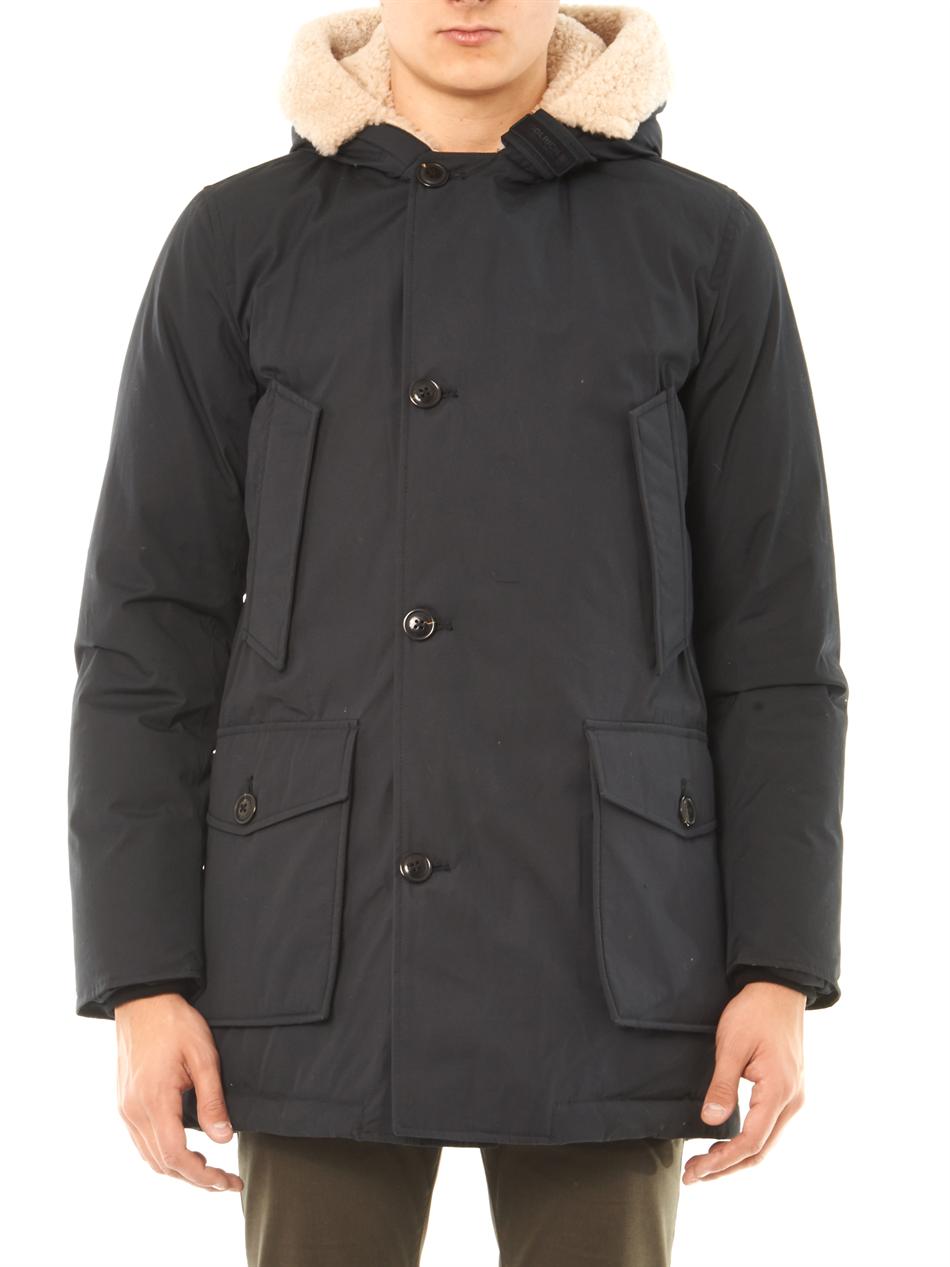 Woolrich Arctic Hooded Parka Coat in Blue for Men (navy) Lyst