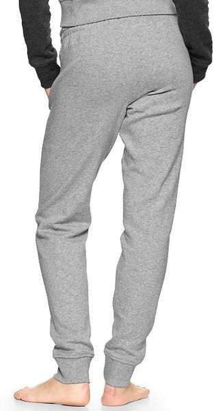 Gap Fleece Sweatpants in Gray (heather gray) | Lyst