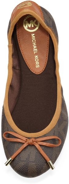mk city logo ballet flat