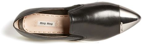 miu miu metal cap sneaker