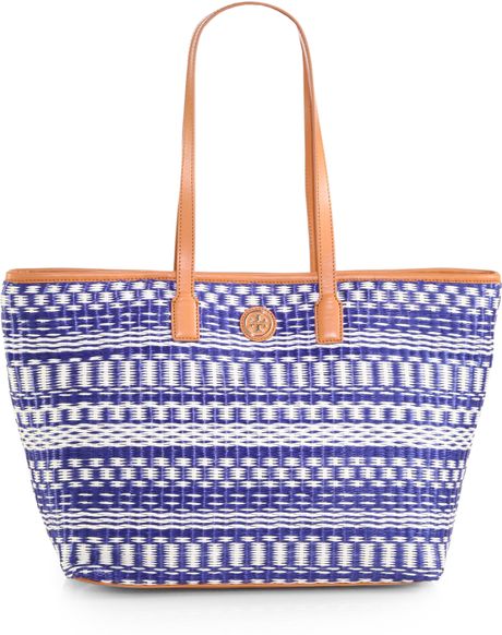 tory burch striped tote