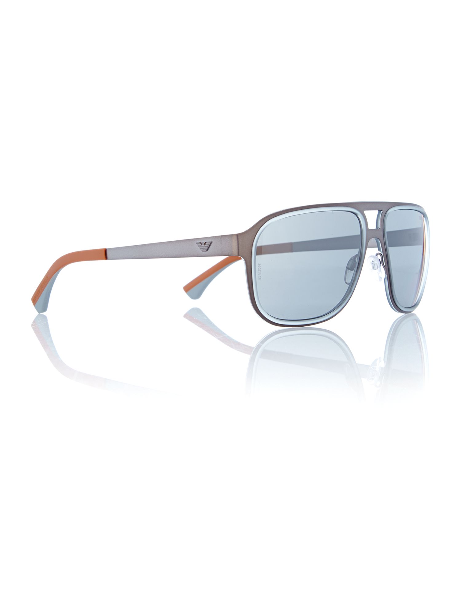 Emporio Armani Mens Matte Gunmetal Sunglasses in Gray for Men ...