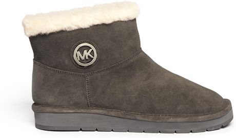 michael kors grey boots