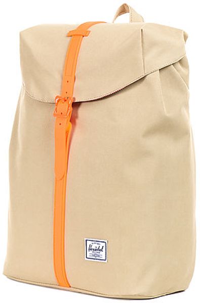 beige backpack herschel