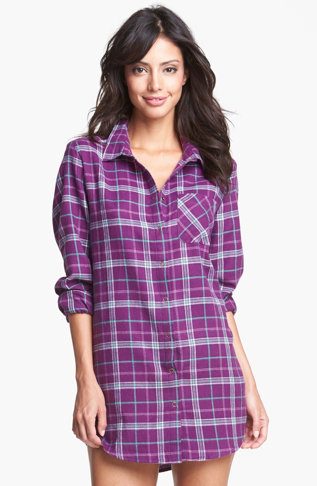 flannel womens nightshirt