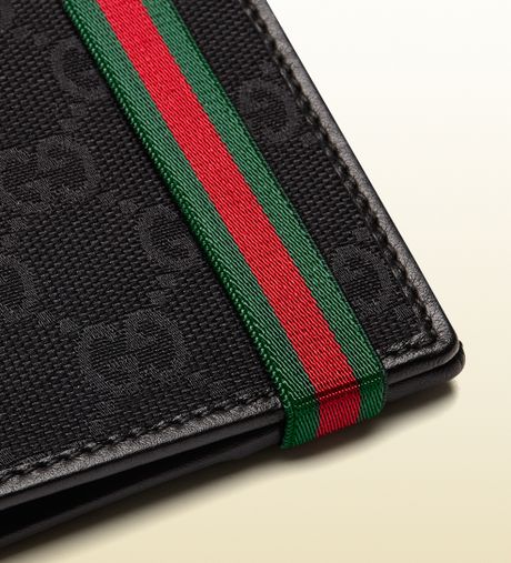 Gucci Original Gg Canvas Bi-fold Wallet in Black for Men | Lyst