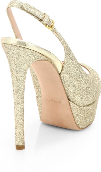 miu miu glitter slingback