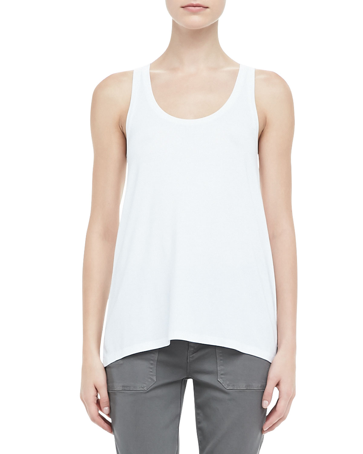 vince white tank top