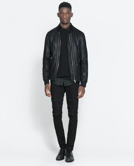 shiny zara coat