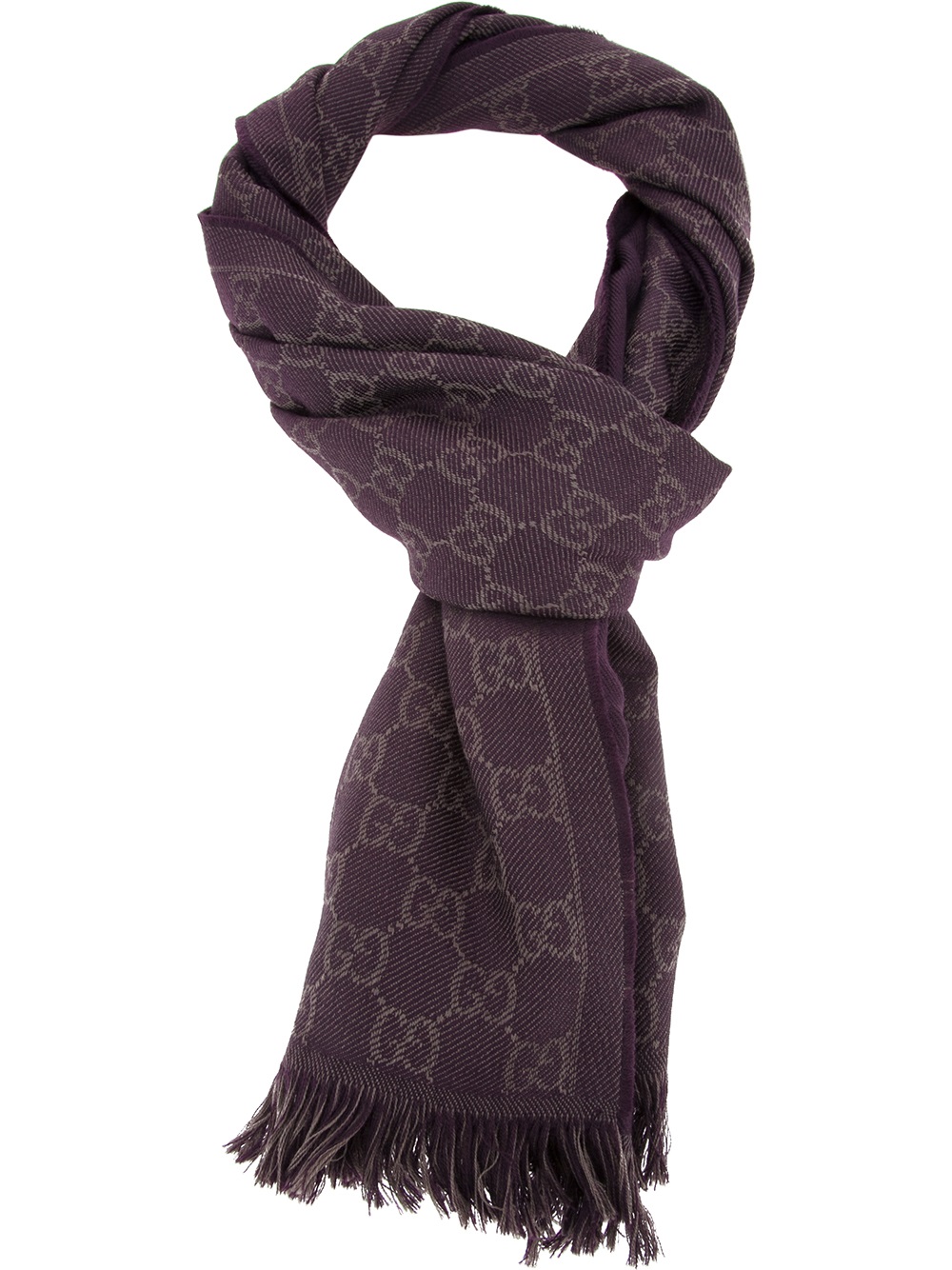 Gucci Jacquard Monogram Scarf in Pink for Men (pink & purple) Lyst