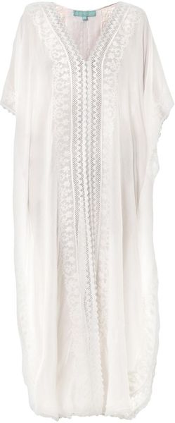 melissa odabash white kaftan